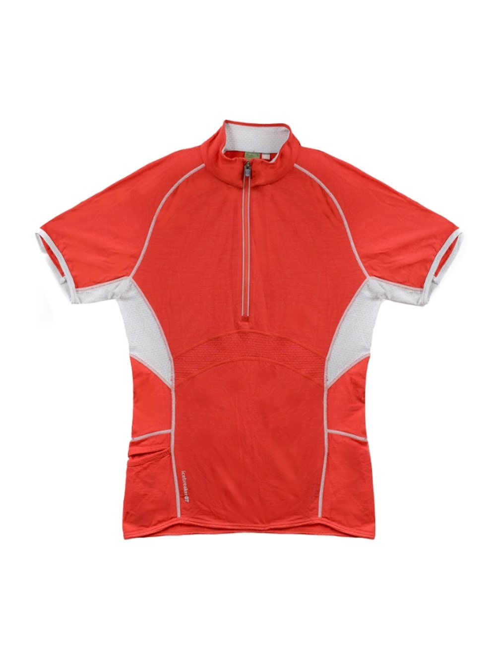 ICEBREAKER Women’s Red & Grey GT 150 Merino Wool Half Zip Top US M
